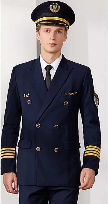 航空機長制服男,飛行員空少制服套裝